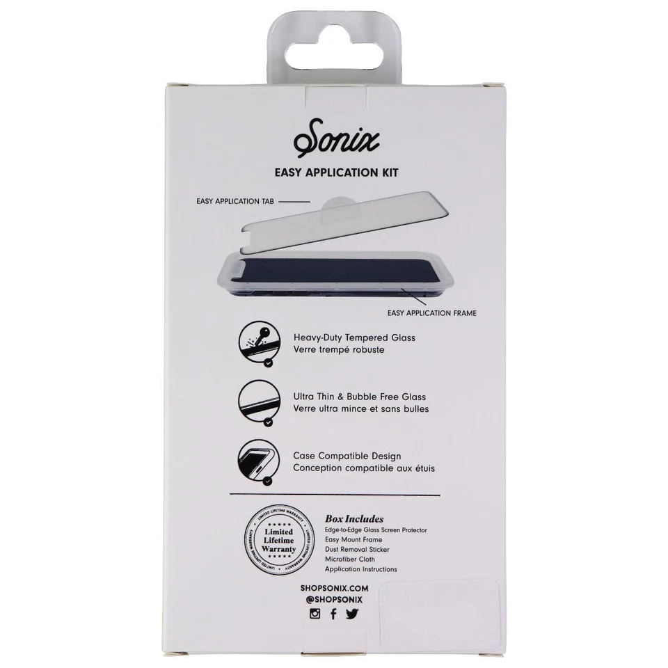 Протектор экрана Sonix от края до края закаленное стекло для iPhone XS Max - Изображение 2 из 2