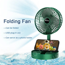 Telescopic Cordless Fan Cooling Wireless Folding Portable USB Rechargeable Fan