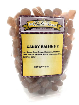 Candy Raisins, Bulk Size, (1 Lb. Resealable Zip Lock Stand up Bag)