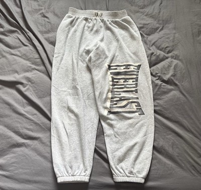 Vintage Everlast Sweatpants Mens Medium Gray 90s USA Workout Running Joggers