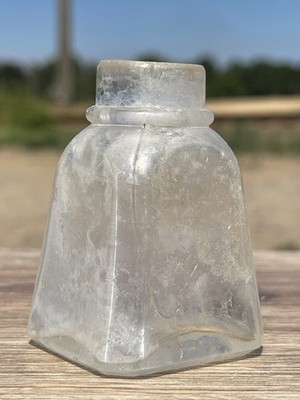 Antique Glass Inkwell from the 1800s