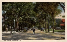 East Avenue Rochester New York vintage postcard q848