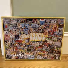New Sealed White Mountain 1000 Piece Jigsaw Puzzle  THE 1970'S  24  x30   478S