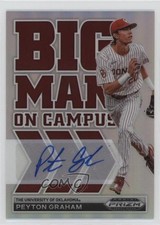 2022 Panini Prizm Draft Picks Big Man on Campus Silver Peyton Graham Auto 15t1