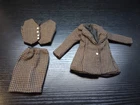 Vintage Barbie Clone Doll Brown Tweed 3 Pc Suit Outfit Jacket Vest Skirt Hong...