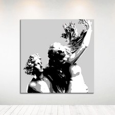 Quadro Pop Art Apollo e Dafne Dipinto a Mano Decorazione murale moderna 70x70