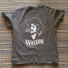 HOT! Waylon Jennings 1984 Concert Tour Best T-Shirt Charcoal S-5XL