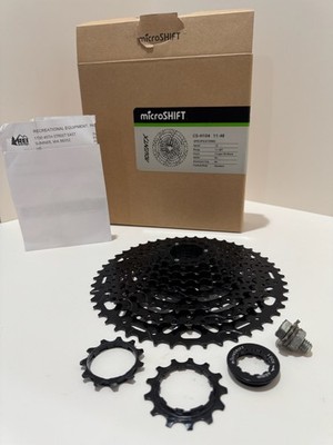 NEW microSHIFT CS-H104 10-Speed Cassette 11 48T Black Wide Range MTB Gravel