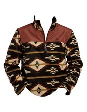Roper Western Jacket Boys Micro Fleece Print Black 03-397-0692-6211 BL