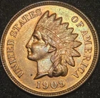 1909 Indian Head Cent - Uncirculated RD/BN - KNOCK OUT COIN - FREE SHIPPING