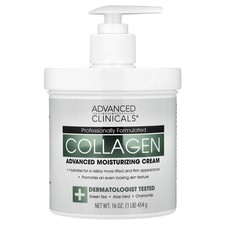 Advanced Clinicals Collagen Skin Rescue Lotion Hydrate, Great for Dry Skin 16oz