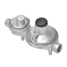 Horizontal Two Stage Propane Regulator, Inlet 1/4" Female NPT and Outlet 3/8"...