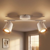 LED Deckenlampe Wandleuchte Wohnzimmerlampe 2 Flammig Weiß Verstellbar L 40,5 Cm