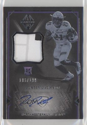 2018 Panini Majestic Scripted Swatches 186/199 Justin Jackson Rookie Auto RC 8p8