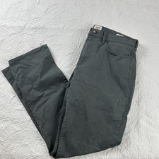 Flint And Tinder Men  s 33x32 Straight Fit 365 Pants Chino Gray Huckberry