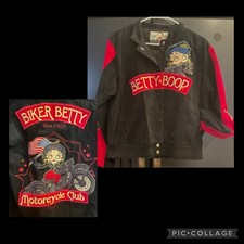 Betty Boop Motorcycle Coat Jacket Design By JH Design Biker Betty Large