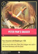 Peter Pan's Dagger 135/204 Common Rise of the Floodborn NM Lorcana Disney