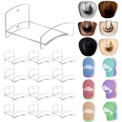 Cowboy Hat Rack(12Pack) - Wide Brimmed Organizer - Strong Adhesive Cowboy Hol...
