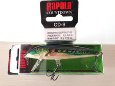 RAPALA COUNTDOWN 9 cm 12 gr  CD9 MN COL. MINNOW MADE IN BALSA  PIKE PERCH