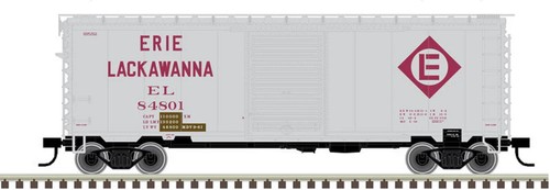 Coche de carga Atlas PS-1 40' escala N, Erie Lackawanna #84435 gris/granate. Cortado 1/3 $ | Condition: New