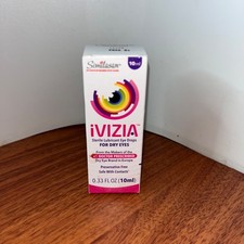 iVIZIA Lubricant Drops For Dry Eyes To 8 Hours relief .33fl oz exp 01/26