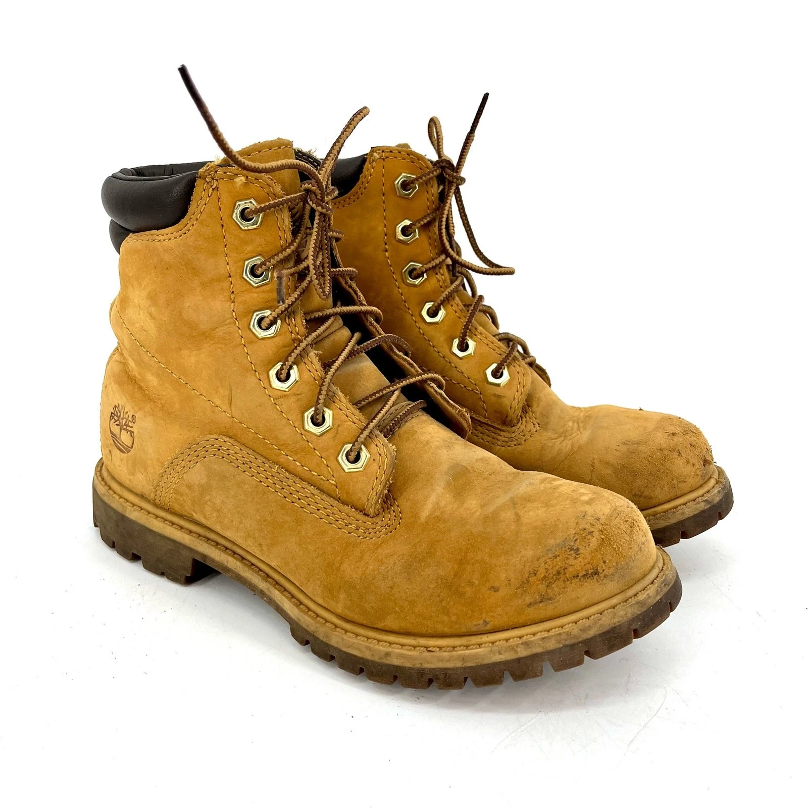 Timberland: Stivali Donna Waterville 6" Escursionismo Lavoro Grano Marrone Nubuck (7) 8168R