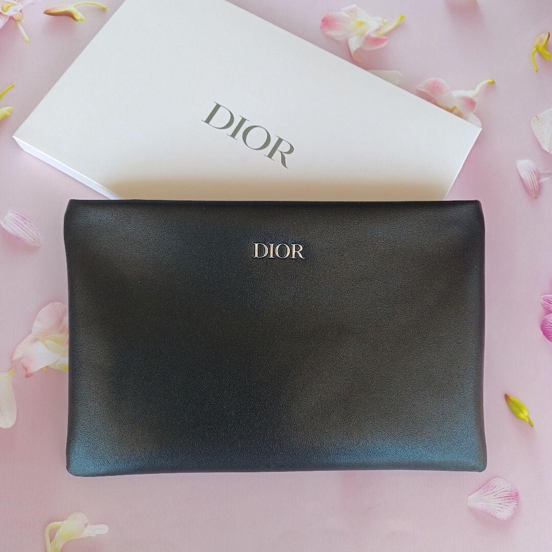 P*e様 Christian Dior　ケース　小銭入れ　ノベルティ Christian Dior Novelty Pouch Houndstooth pattern black | eBay