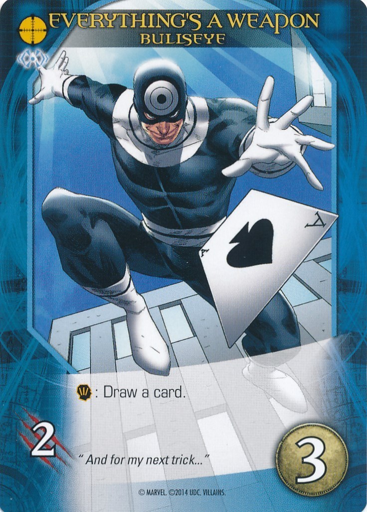 BULLSEYE Upper Deck Marvel Legendary EVERYTHING'S A WEAPON | eBay