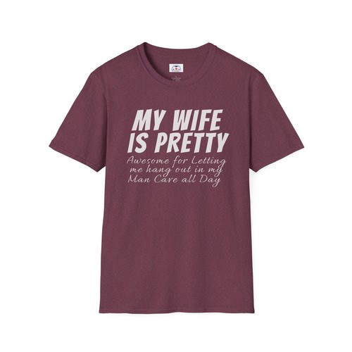 Funny Husband T-Shirt Gift My Wife Pretty Couples Tees Anniversary Shirt - Picture 14 of 17