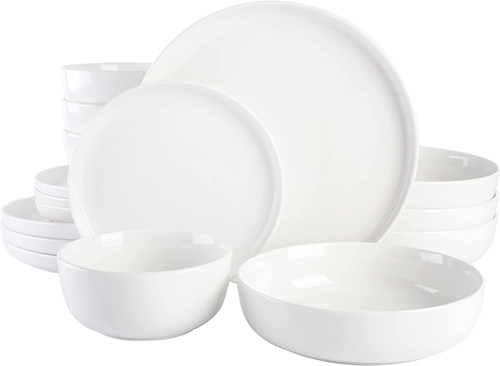 Gibson Home Oslo Porcelain Chip and Scratch Resistant Dinnerware Set, Service fo - Picture 12 of 12