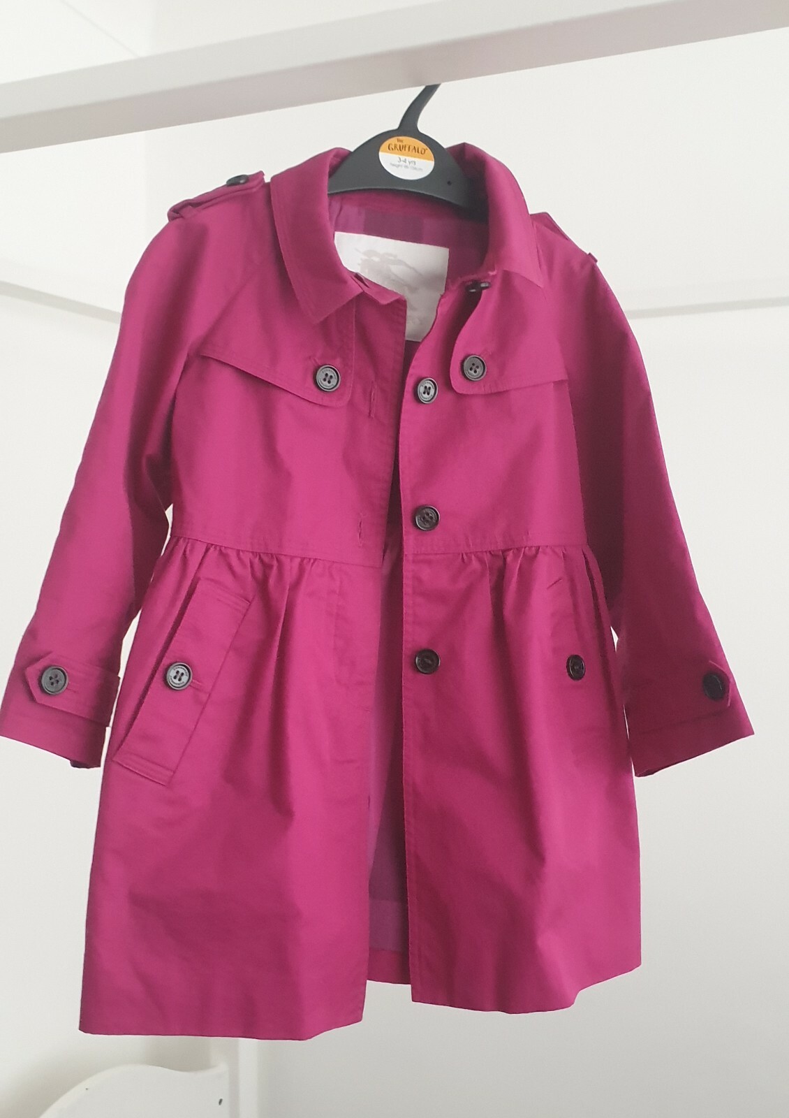 Burberry Girls Trench Coat Size 3 Years 