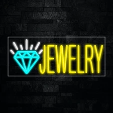 Jewelry LED Neon Sign 30"L x 12"H #30082