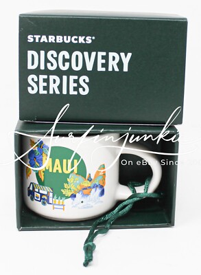 Starbucks Christmas Ornament Maui Hawaii Discovery Series Mini Mug