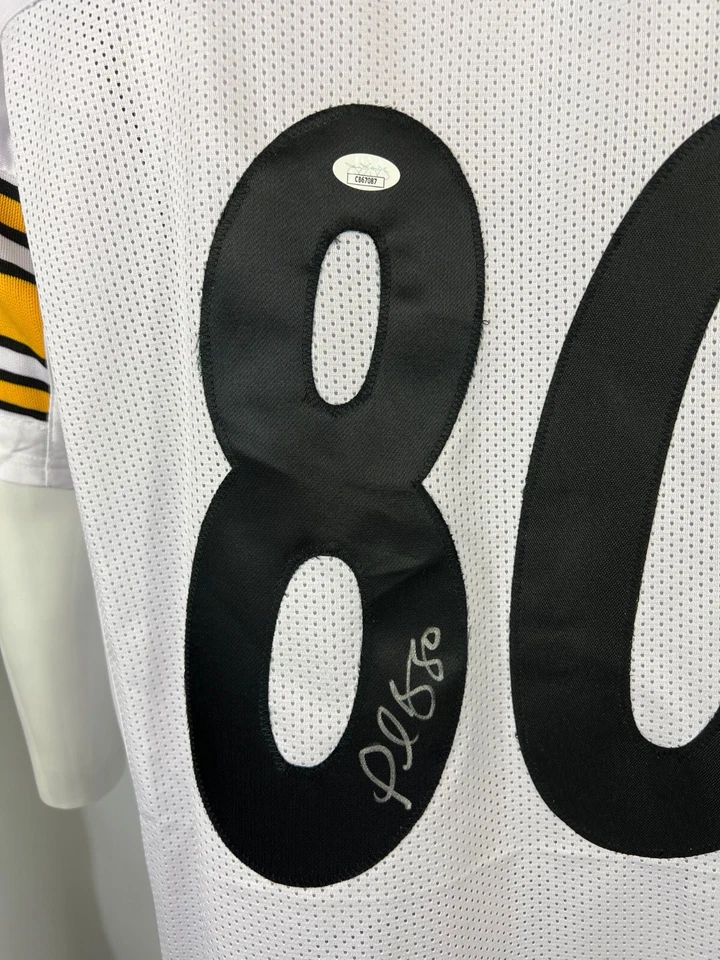 Plaxico Burress autographed signed jersey NFL Pittsburgh Steelers JSA COA - Image 2 of 4