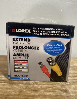 NEW Lorex 60 Ft BNC extension Cable (O23)