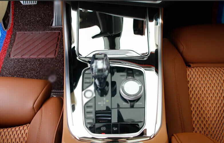 For BMW X5 G05 20192024 Silver Titanium Console Gear Shift Water Cup