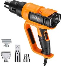 Heat Gun 1600W Adjustable Hot Air Gun with 7 Heat Levels 3 Temp-Settings (50℃~60