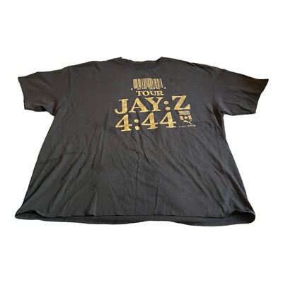 Jay-Z 4:44 Vic Mensa Tour 2017 Black 2XL T-Shirt Delta Black Rap
