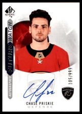 2020-21 SP AUTHENTIC FUTURE WATCH CHASE PRISKIE ROOKIE AUTO 105/999 FLORIDA