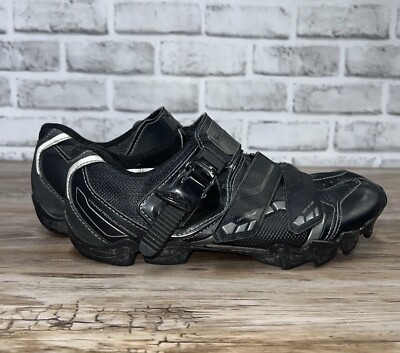 Shimano Offset Black Strap On WM63 Cycling Shoes Womens Size 38