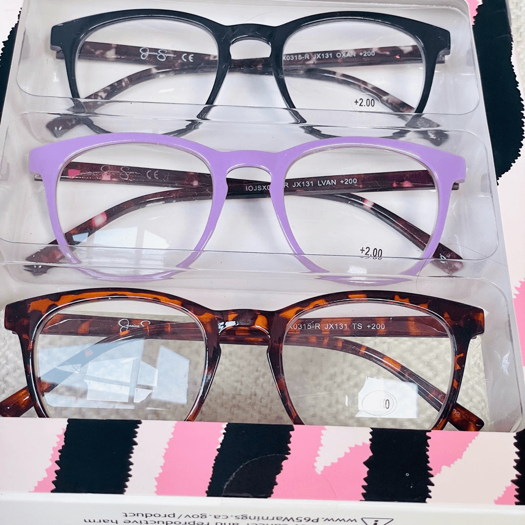 NWT 3 Pack 1.50 Jessica Simpson  Premium Eye Reading Glasses Black,Purple, Brown JESSICA SIMPSON 3-PACK PREMIUM READING GLASSES READERS +1.50  main image 4