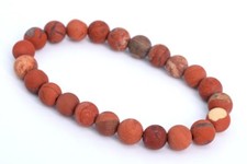 8MM Matte Red Jasper Bracelet Grade A Natural Round Gemstone Beads 7"