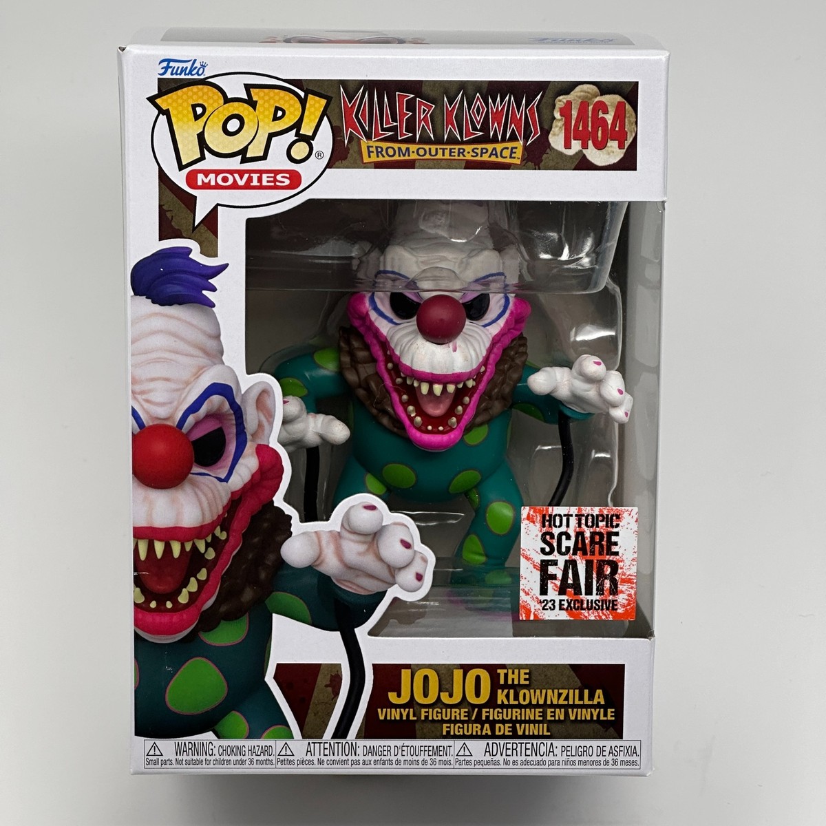 Funko Pop JOJO THE KLOWNZILLA Hot Topic Exclusive Killer Klowns