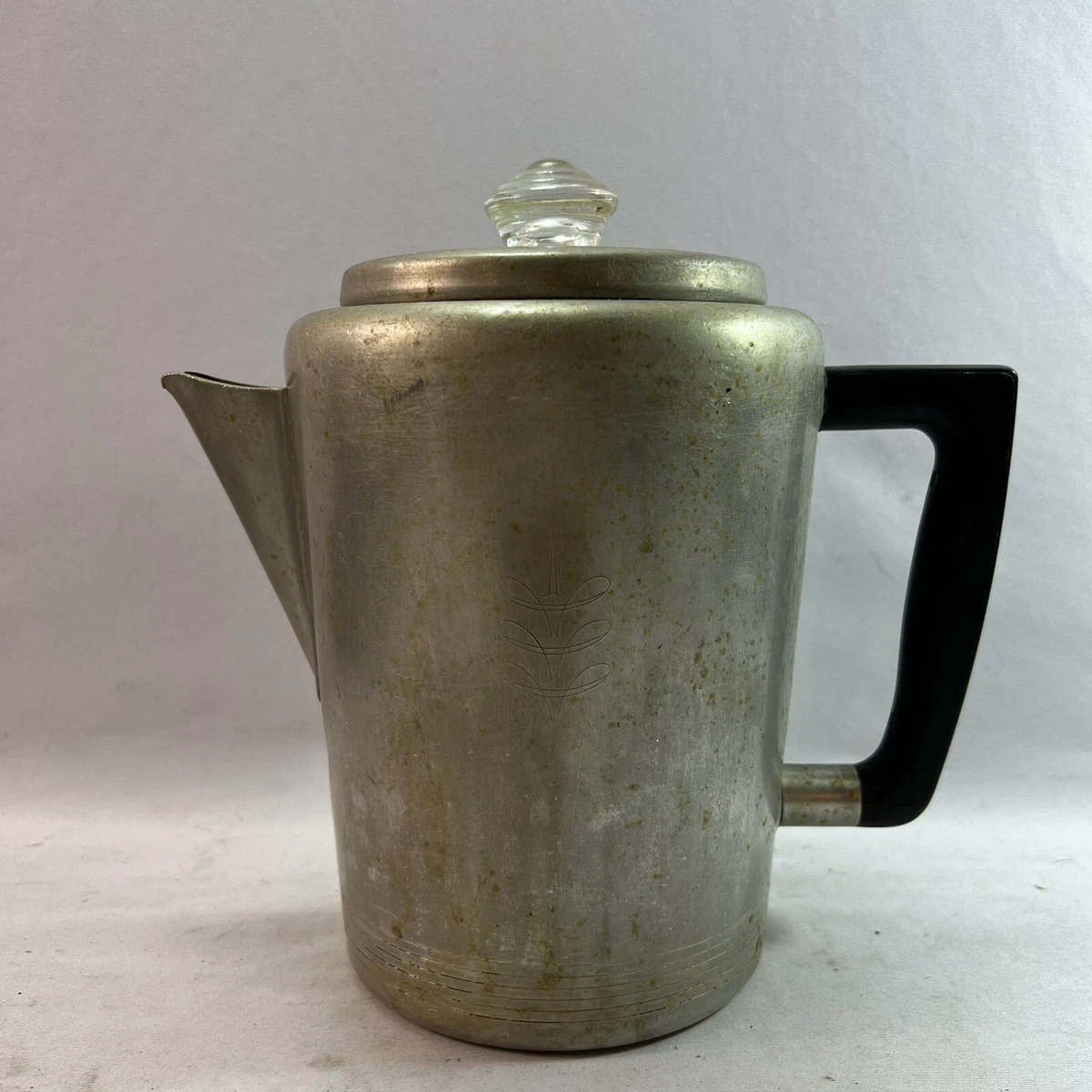 Vintage Mirro Aluminum Percolator Coffee Maker Bakelite, 60 OFF
