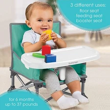 Summer Pop ‘N Sit Portable Booster Chair, - Booster Seat for Indoor/Outdoor