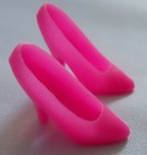 Barbie Doll Hot PINK High Heel Pump Shoes Superstar Princess Wedding Diorama Acc — photo 4