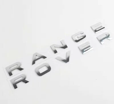 1 Pièces Range Rover Evoque Capot Emblème Hayon Arrière Argent 3D LOGO stickers