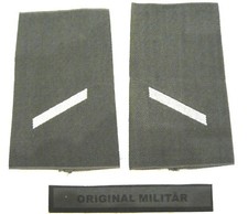 Rangabzeichen Heer Gefreiter weiß/oliv Bundeswehr Schulter Klappen Schlaufen