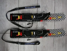 Atomic Maxi-Carv/x 63cm Black/White/Yellow Snow Blade Short Trick Skis w/Tethers