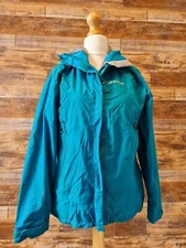 Sprayway Women's Teal Lightweight Hooded Rain Coat Uk 12